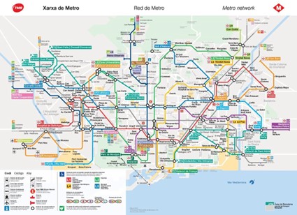 El uso del color en la red de transporte público | Crom Campus